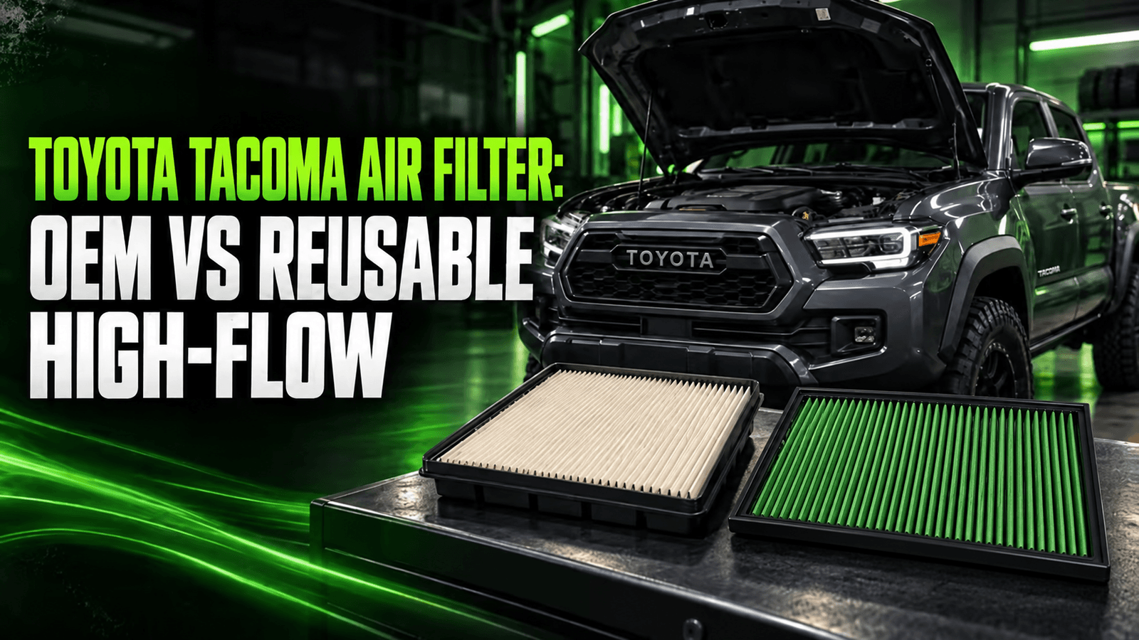 Toyota Tacoma Air Filter: OEM vs Reusable High-Flow